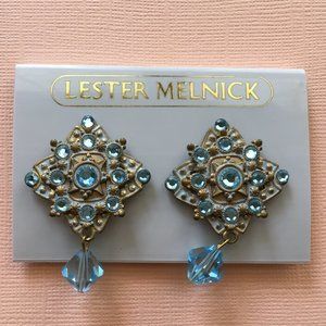 Lester Melnick Clip On Earrings NWT Good Condition